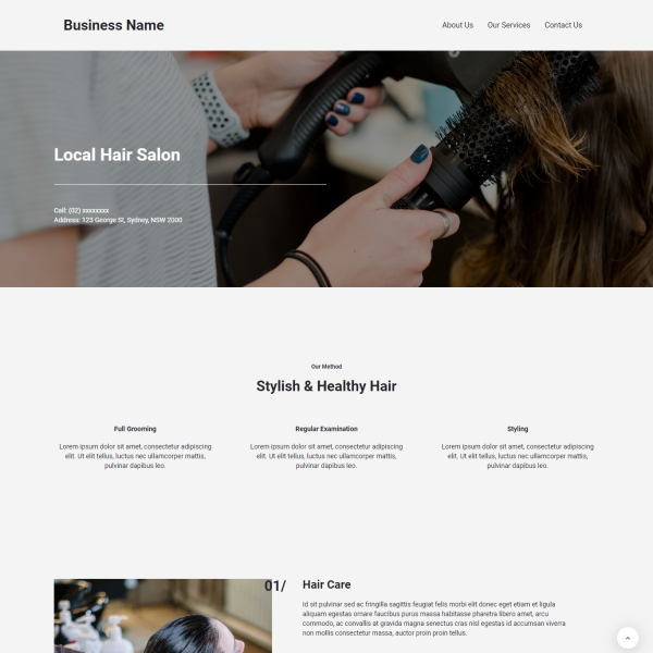 Hair Salon Website Design + 1 Year Hosting + SSL Certificate + Maintenance - Image 2