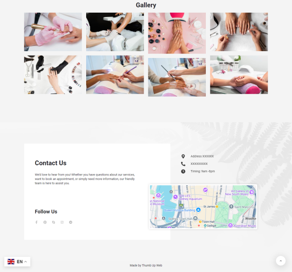 Nail Salon Website Design + 1 Year Hosting + SSL Certificate + Maintenance - Image 4